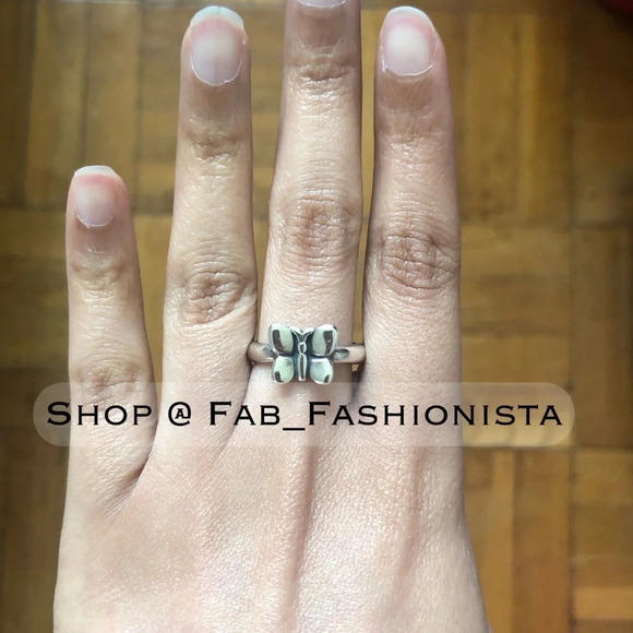 James Avery Butterfly Ring Retired Sterling Silver size 7.25 - Picture 5 of 9
